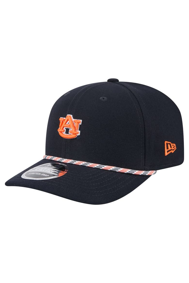 Men's New Era Navy Auburn Tigers Game Day Multi-Rope 9SEVENTY Stretch-Snap Hat, Main, color, Navy