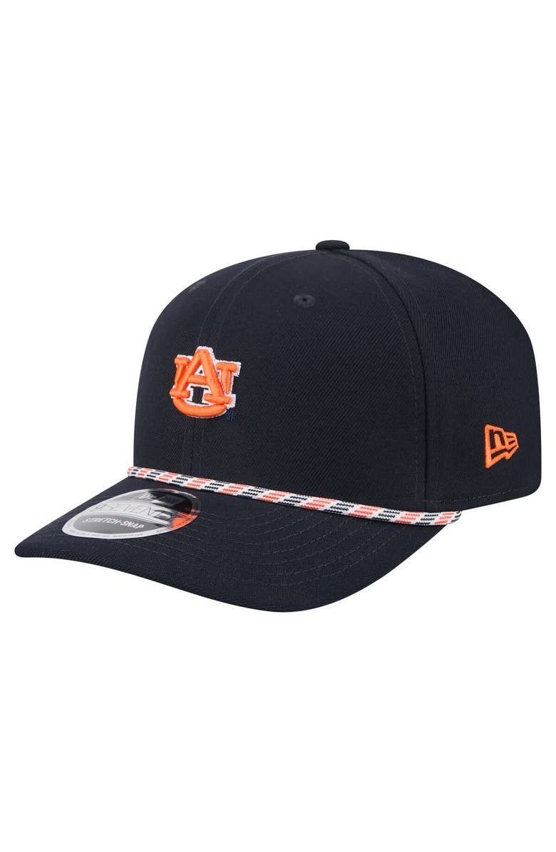 New Era Men's New Era Navy Auburn Tigers Game Day Multi-Rope 9SEVENTY Stretch-Snap Hat, Main, color, Navy