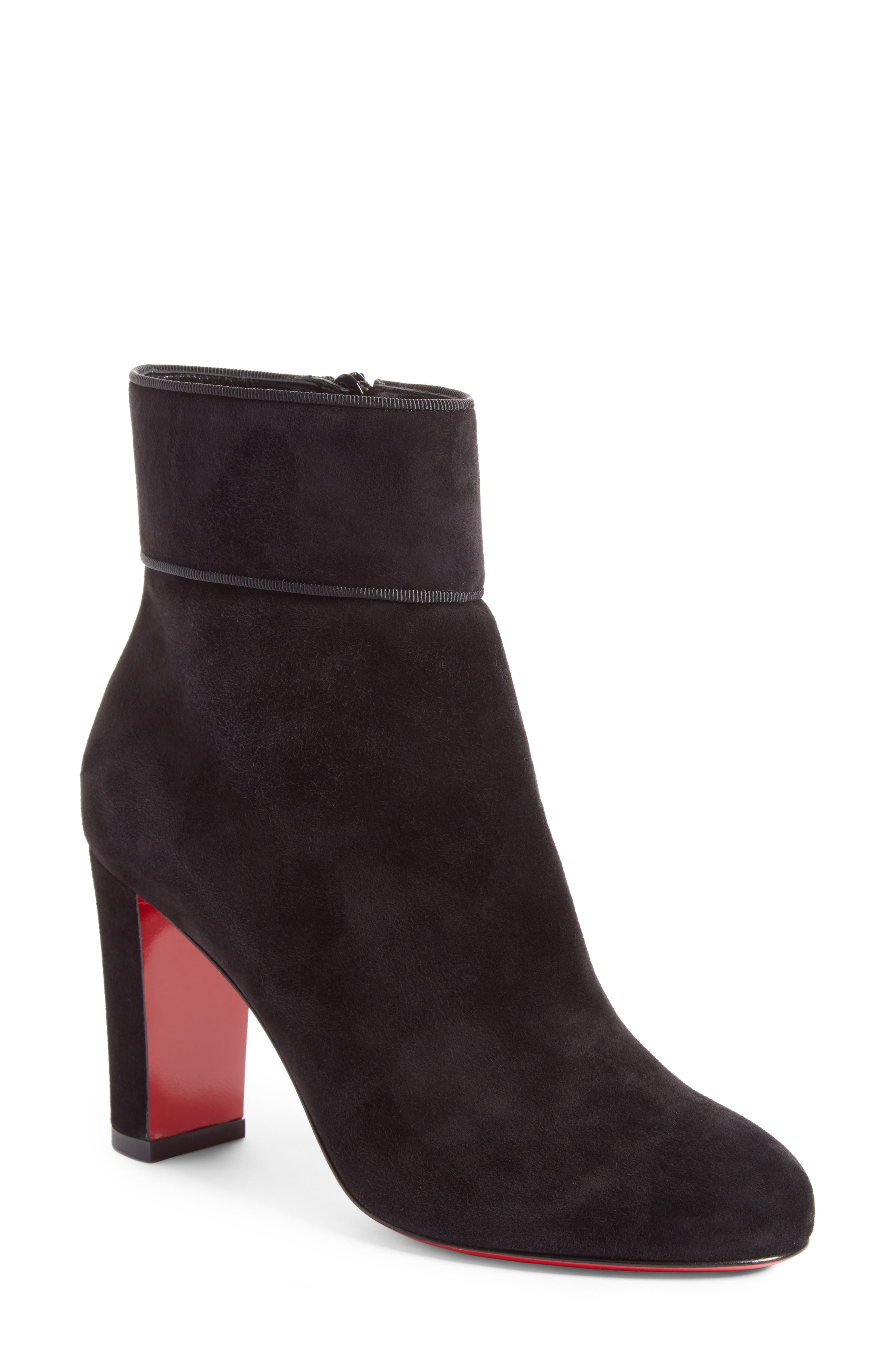 Moulamax Bootie, Main, color, BLACK SUEDE