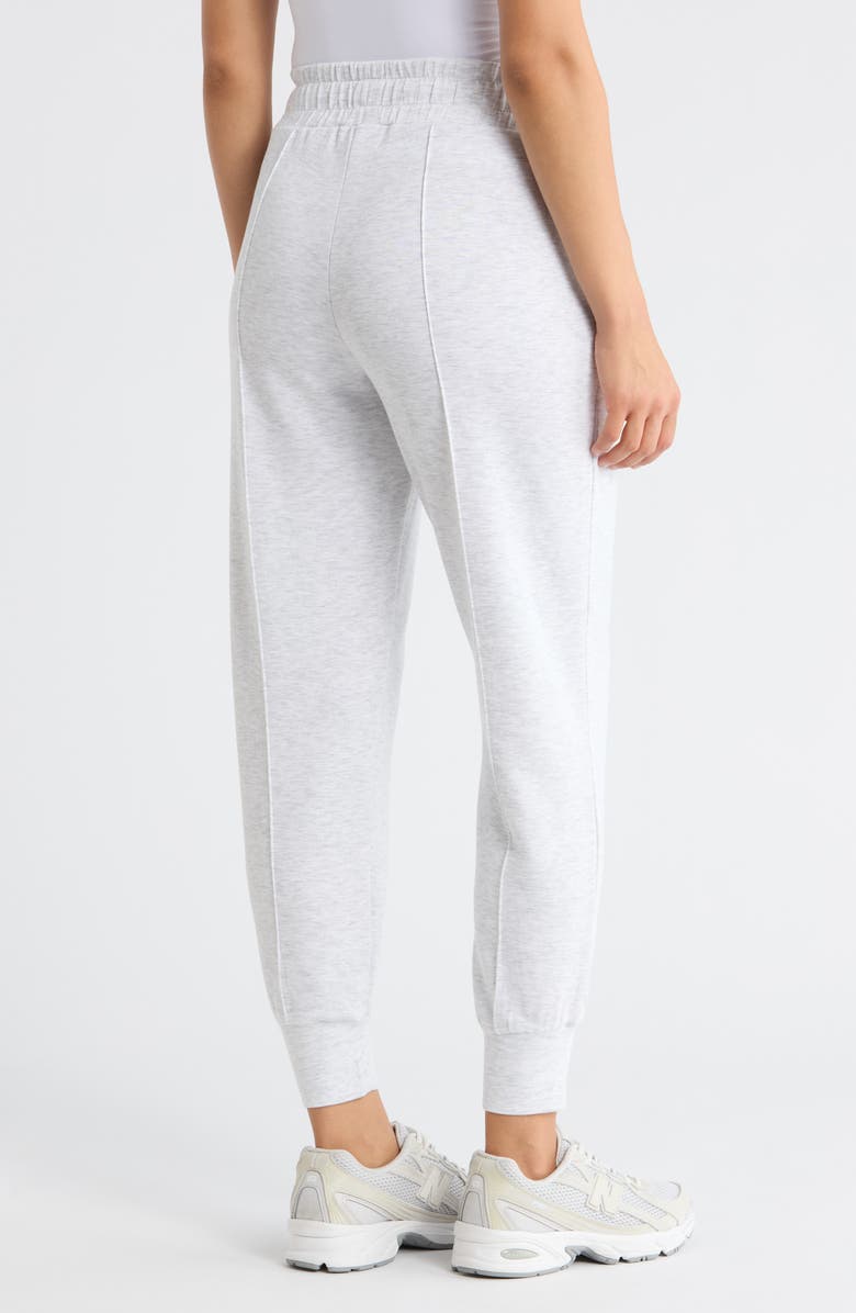 Jessica Simpson Soft Sculpt Tie Waist Jogger Pants, Alternate, color, White Heather