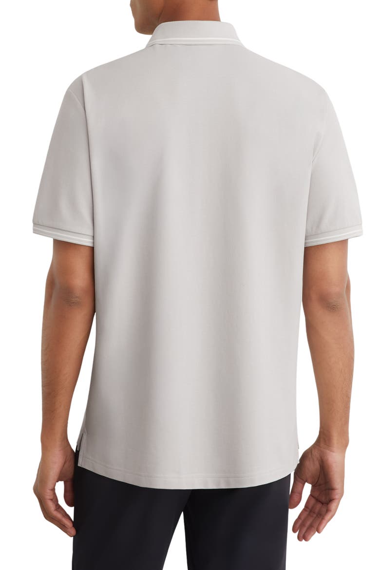 Vale Half Zip Polo Shirt, Alternate, color, SOFT GREY