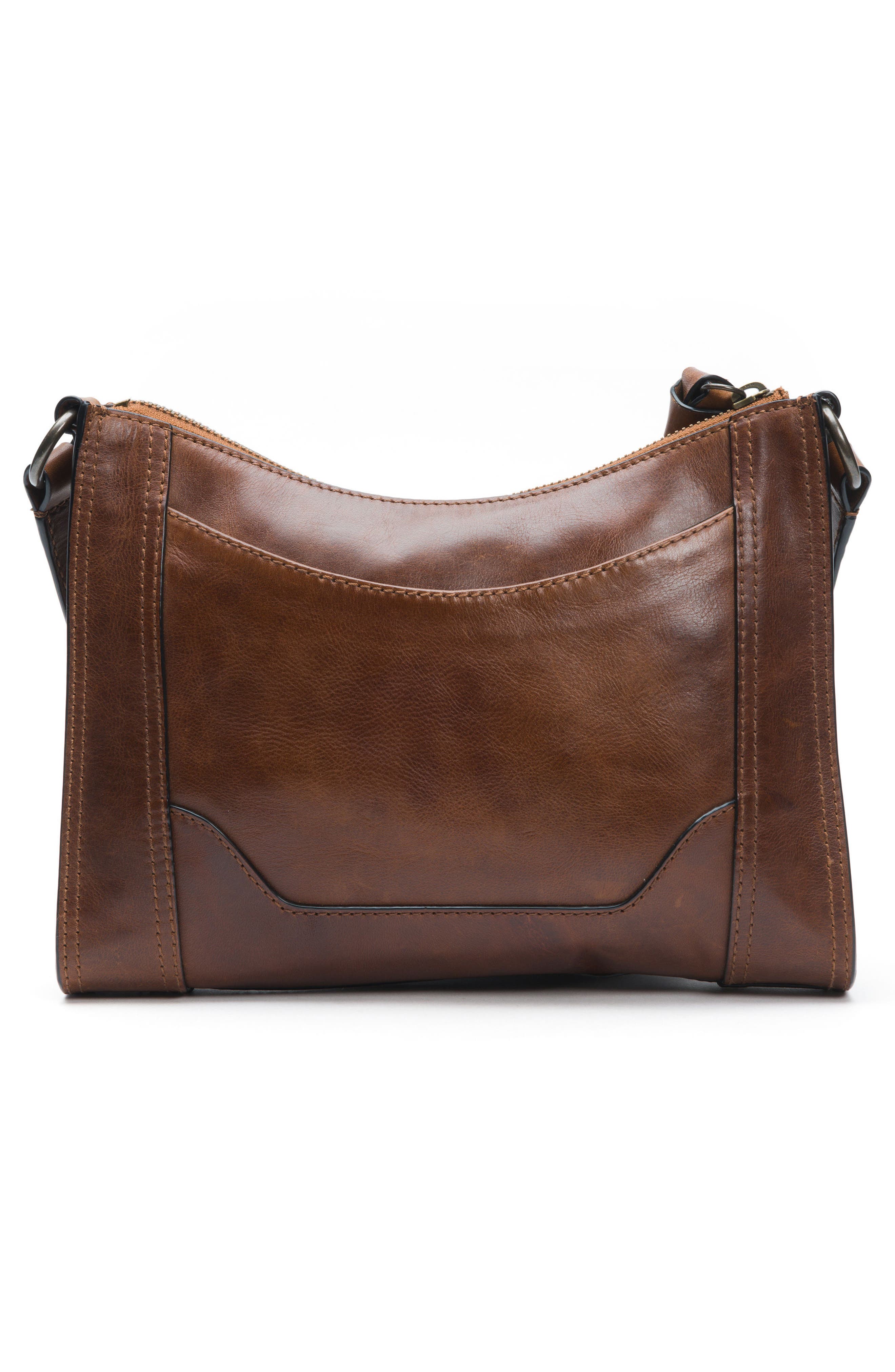 Frye Melissa Leather Crossbody Bag, Alternate, color, Cognac