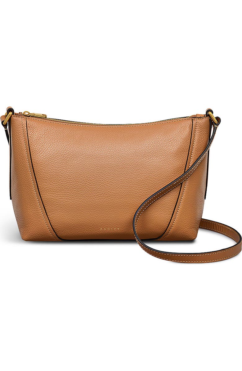 Radley Small Kendal Terrace Zip Crossbody Bag, Main, color, Dark Butter