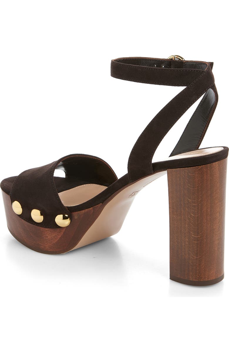 Gianvito Rossi Ardèa Ankle Strap Platform Sandal, Alternate, color, Moka
