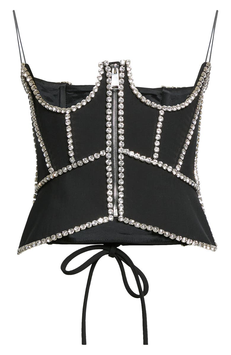 Area Crystal Stitched Cutout Corset, Alternate, color,