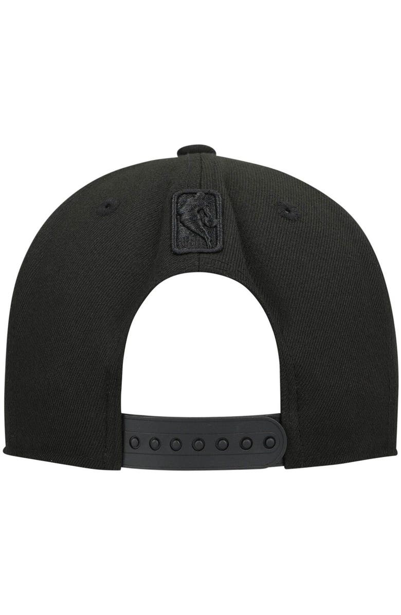 New Era Men's New Era Atlanta Hawks Black On Black 9FIFTY Snapback Hat, Alternate, color, 