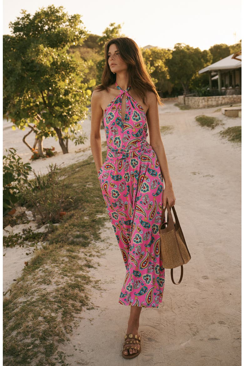 paisley maxi halter dress Paisley Halter Maxi Dress
