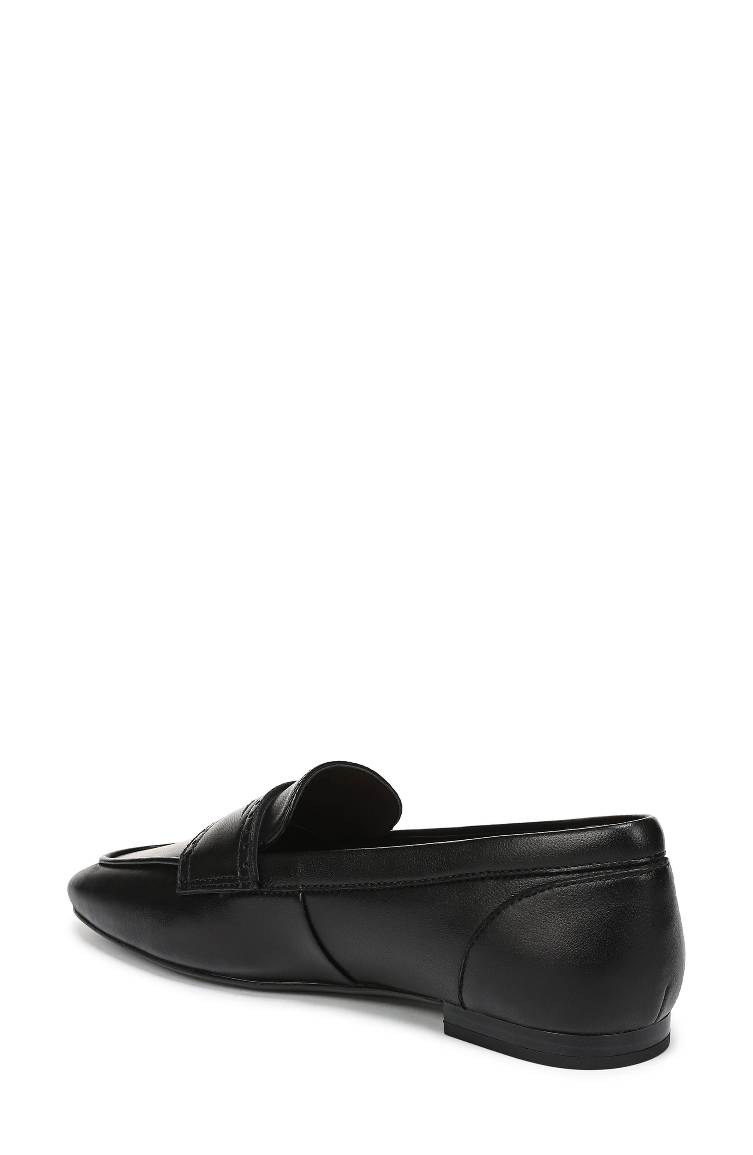 Sadie Penny Loafer, Alternate, color, BLACK LEATHER