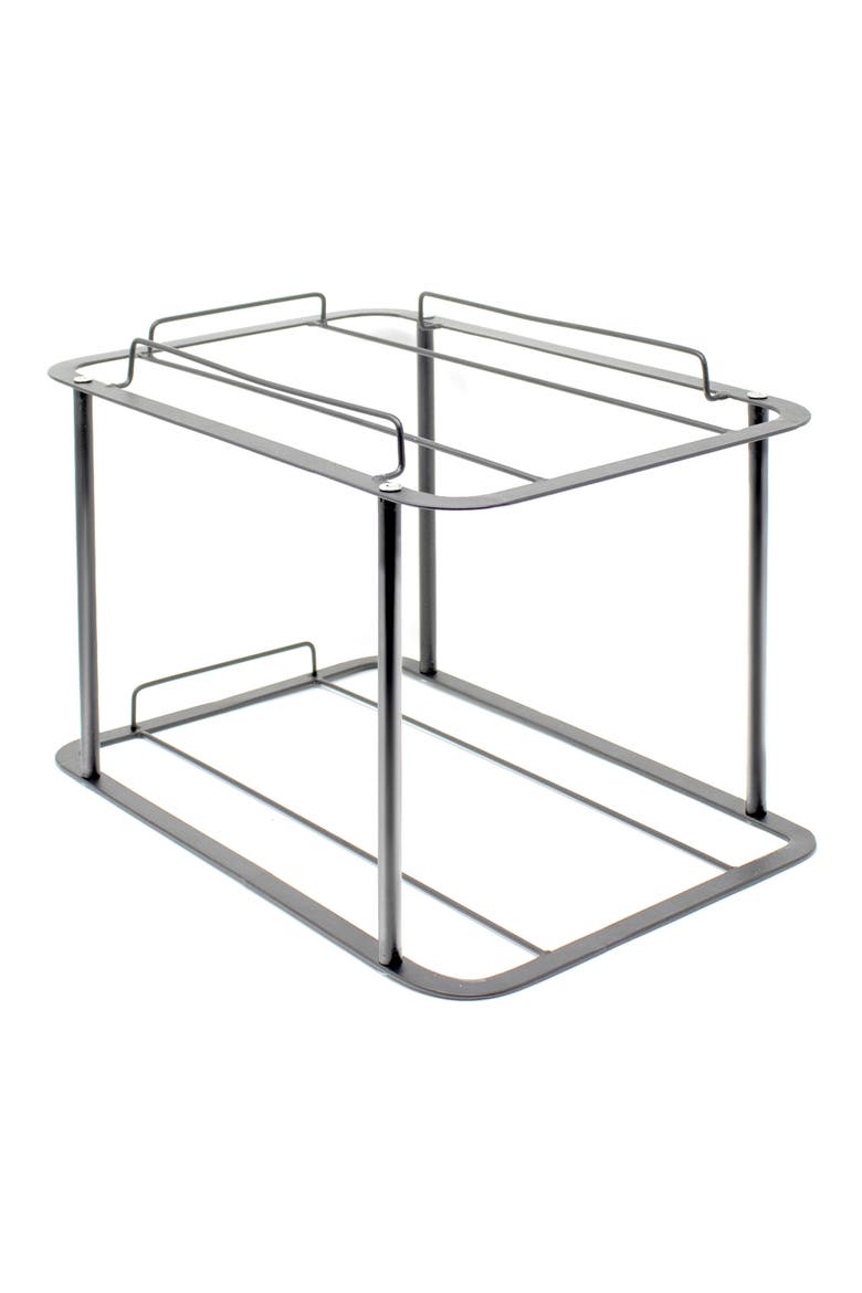 Silver-Tone 2 Tier Mesh Sliding Drawer Organizer Basket, Alternate, color, SILVER