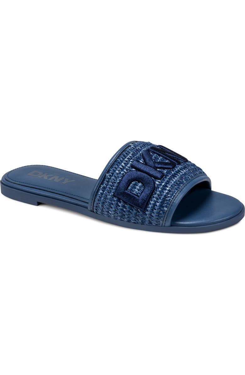 DKNY Winslet Slide Sandal - Wide Width, Main, color, Dark Blue