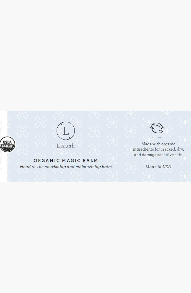 Lizush Organic Nourishing and Moisturizing Magic Balm, Alternate, color, NO COLOR