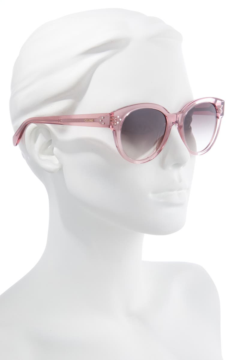 CELINE 54mm Gradient Round Sunglasses, Alternate, color, 