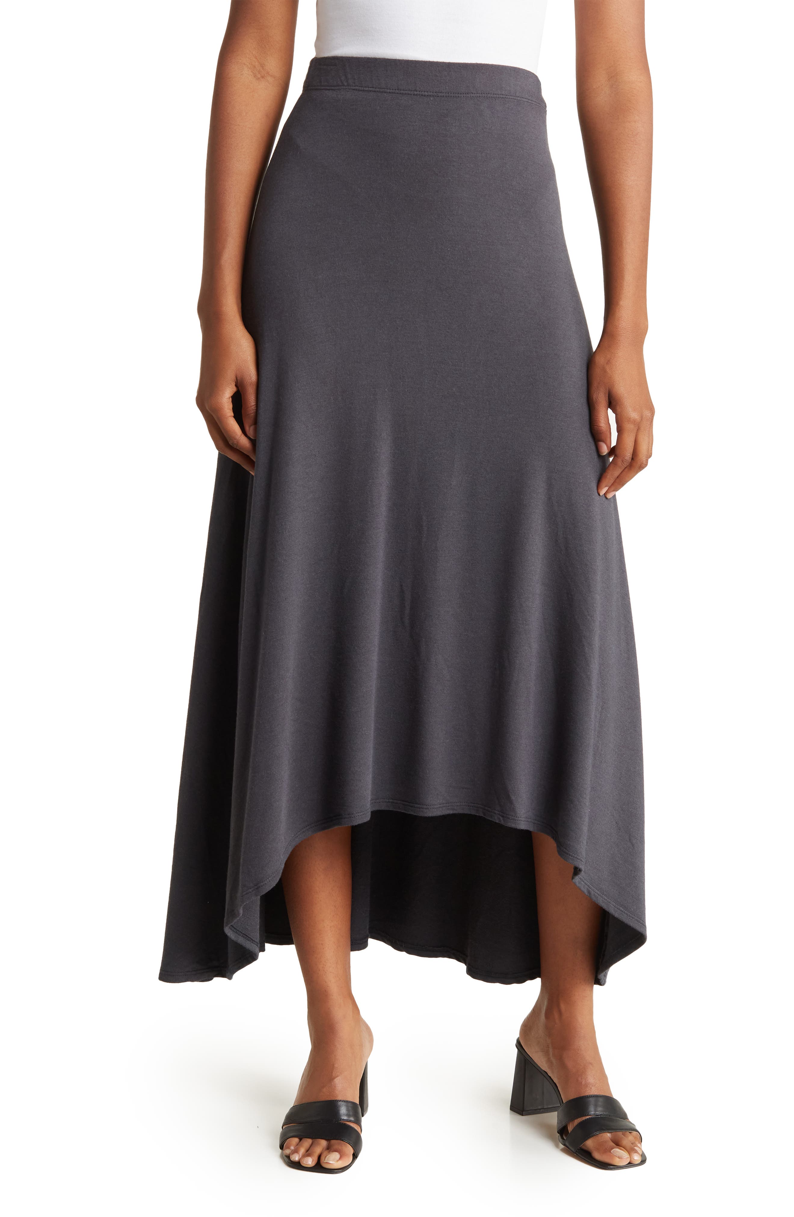 GO COUTURE Asymmetric Hi-Low Skirt