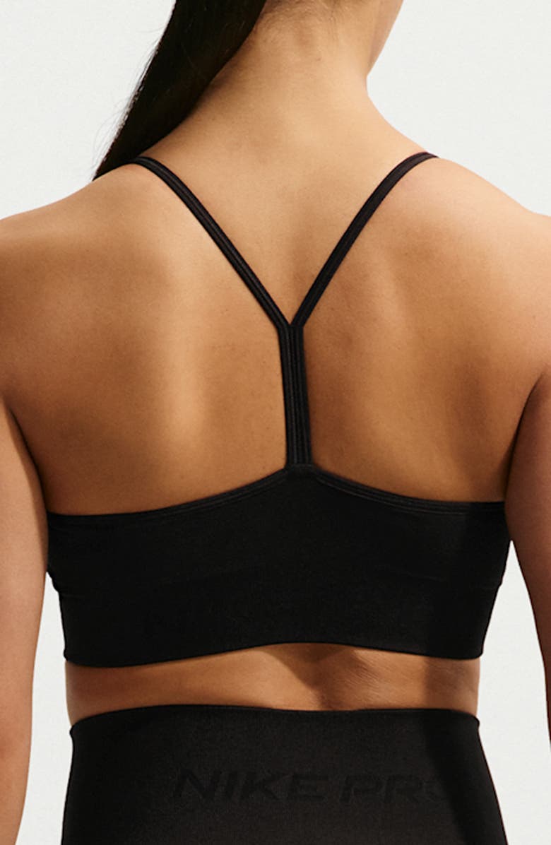 Nike Pro Dri-FIT Seamless Sports Bra, Alternate, color, Black