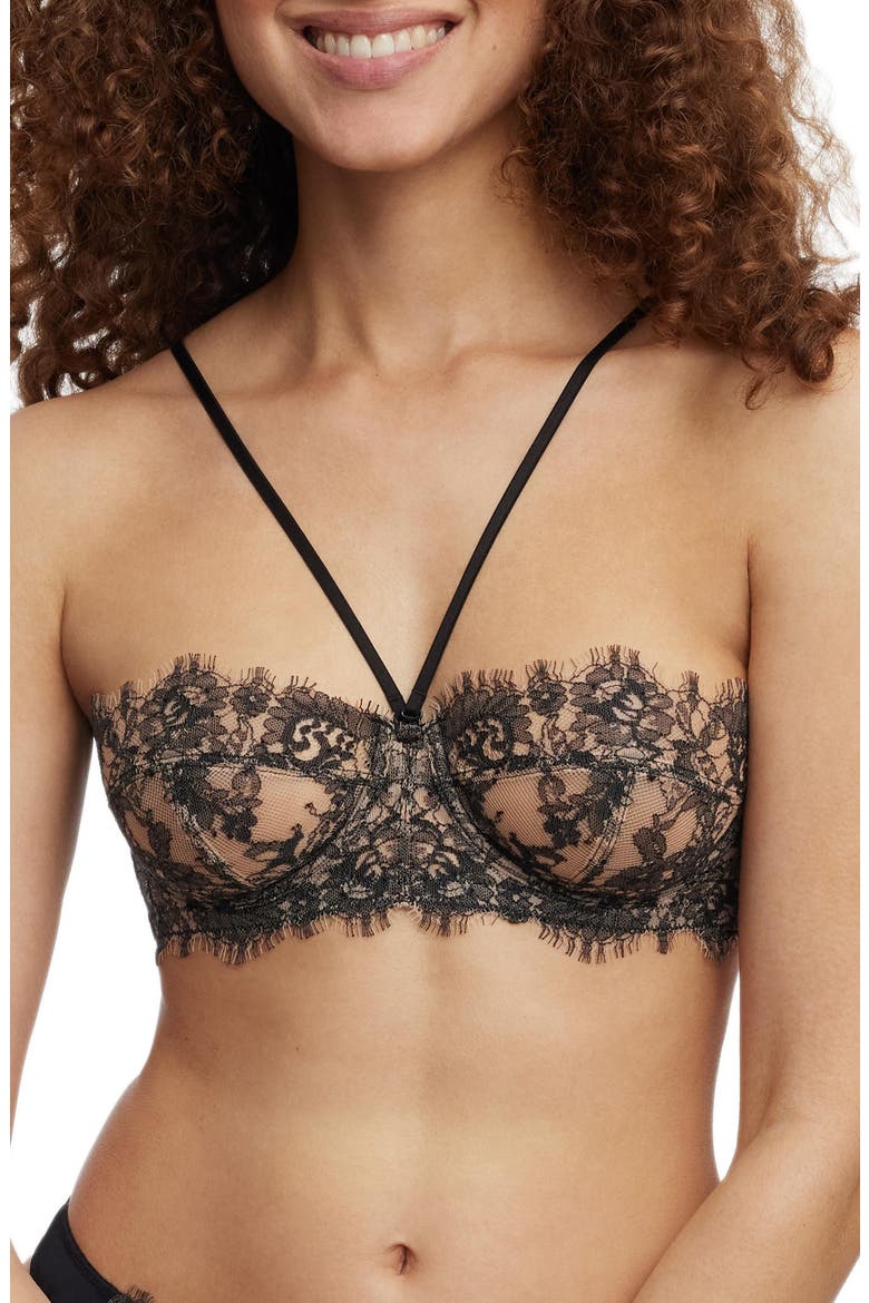 Entice Strapless Multi-way Underwire Bra, Alternate, color, Black/Nylon