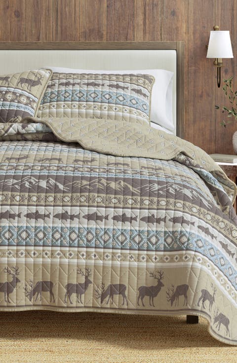 Wildlife Patchwork Quilt Set