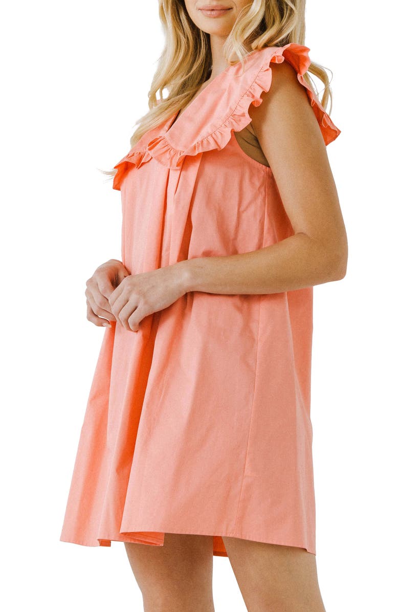 English Factory Wide Collar Minidress, Alternate, color, 