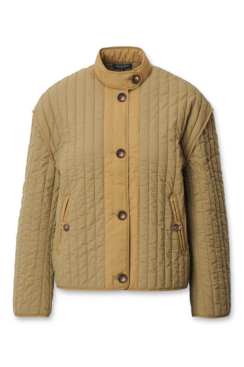Vito Quilted Liner Jacket, Alternate, color, DARK OLIVE