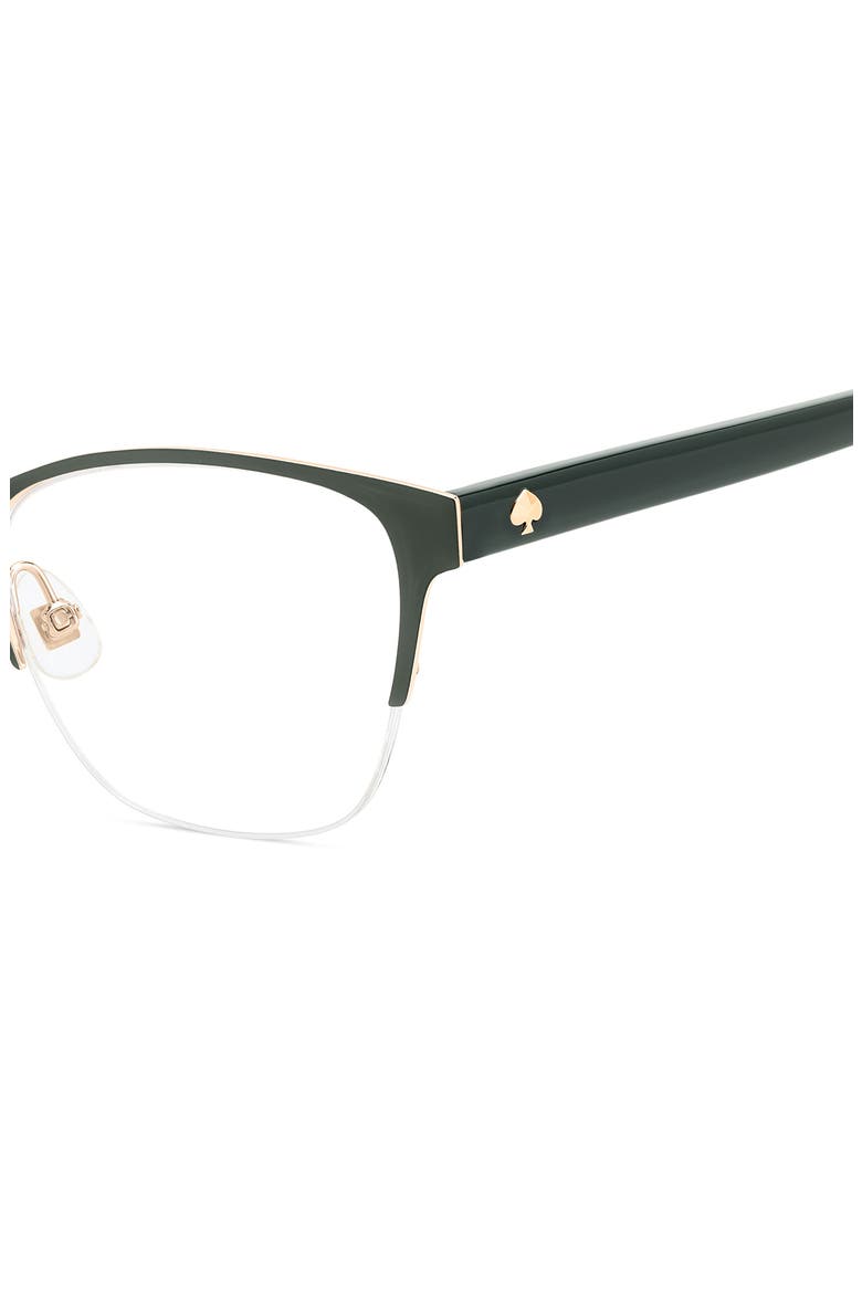 diandra 51mm rectangular optical glasses, Alternate, color, GREEN
