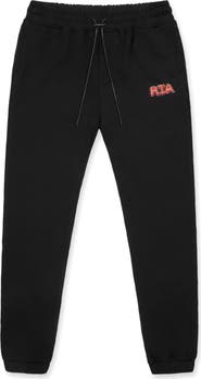 RtA Owen Neon Logo Cotton Sweatpants