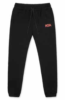 RtA Owen Neon Logo Cotton Sweatpants