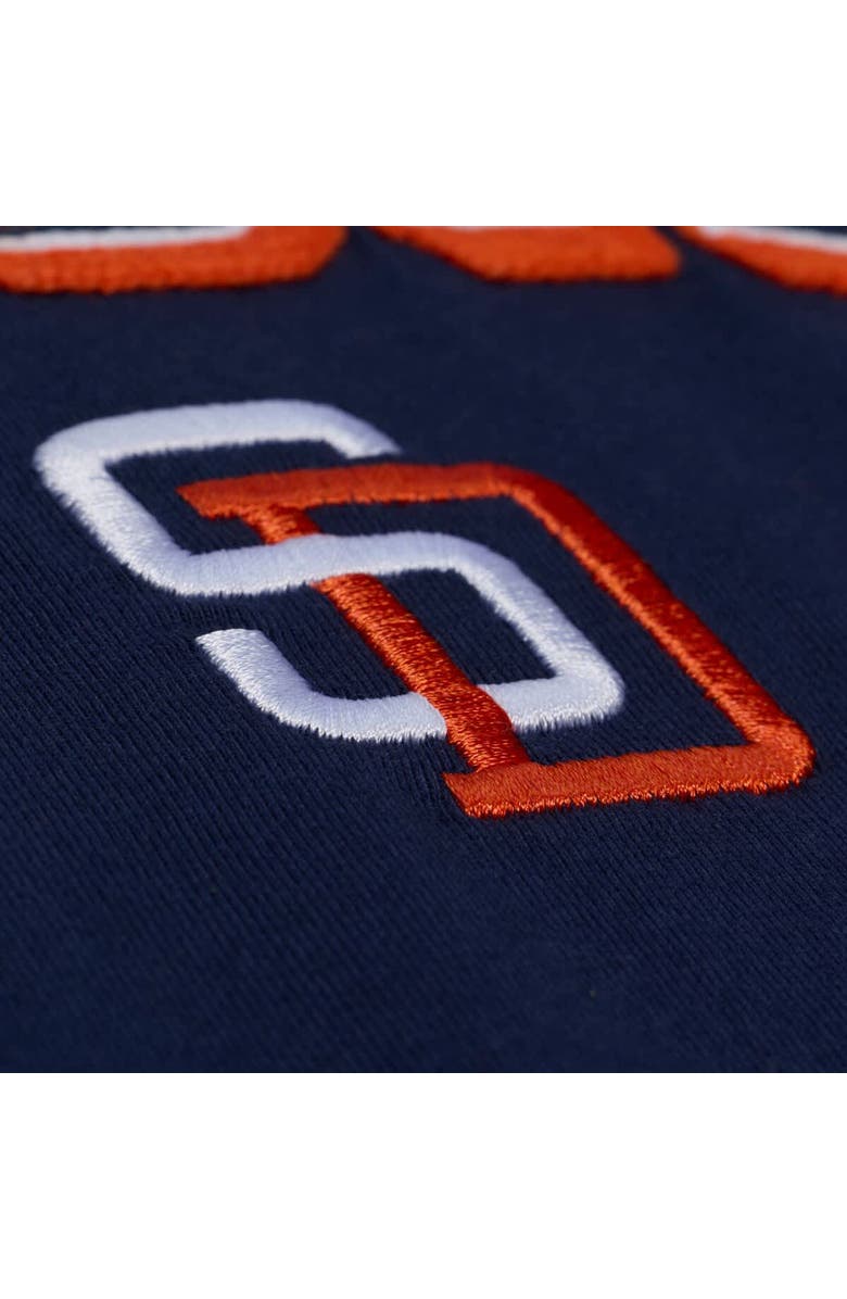 Mitchell & Ness Men's Mitchell & Ness  Navy San Diego Padres Wild Pitch Ringer T-Shirt, Alternate, color, Navy