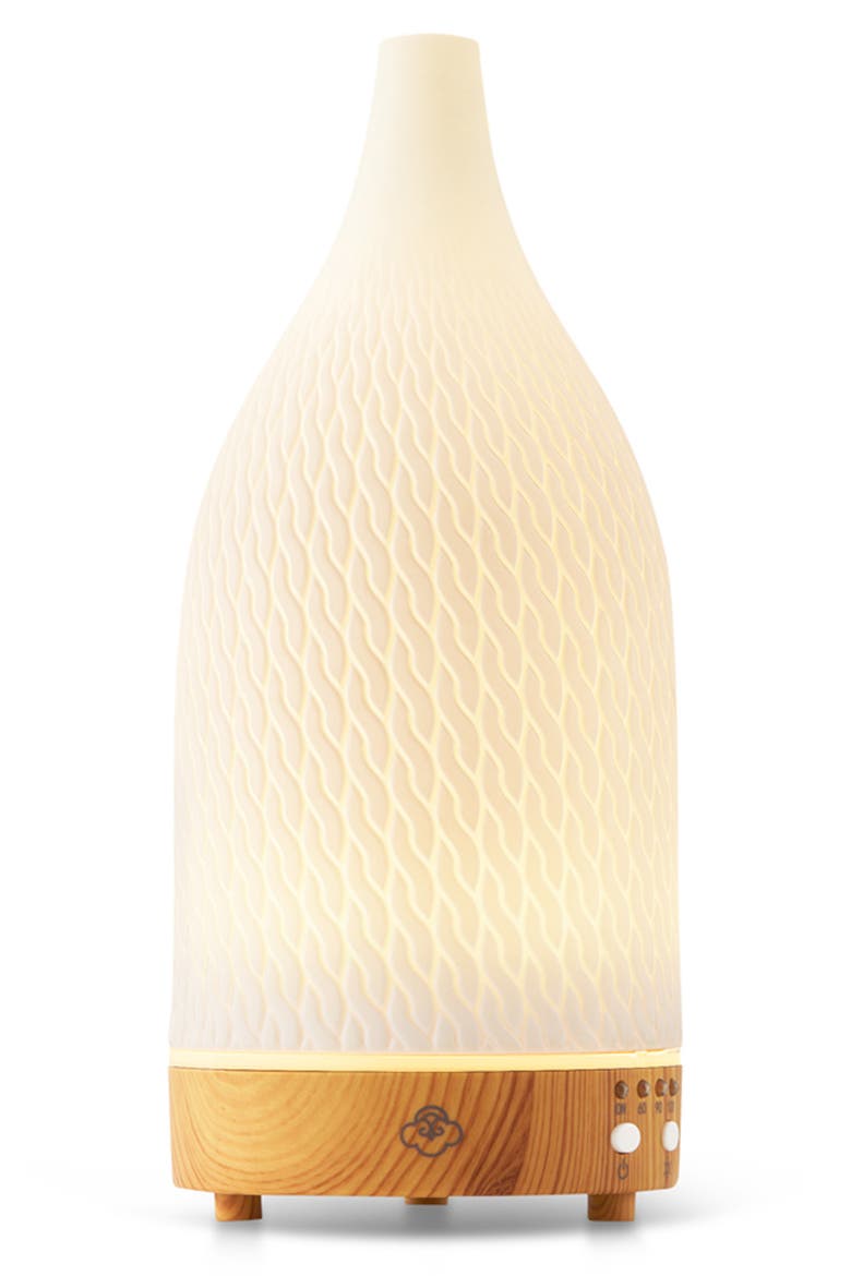 Crochet Ceramic Ultrasonic Diffuser, Alternate, color, WHITE