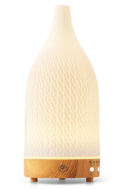 Serene House Crochet Ceramic Ultrasonic Diffuser In White