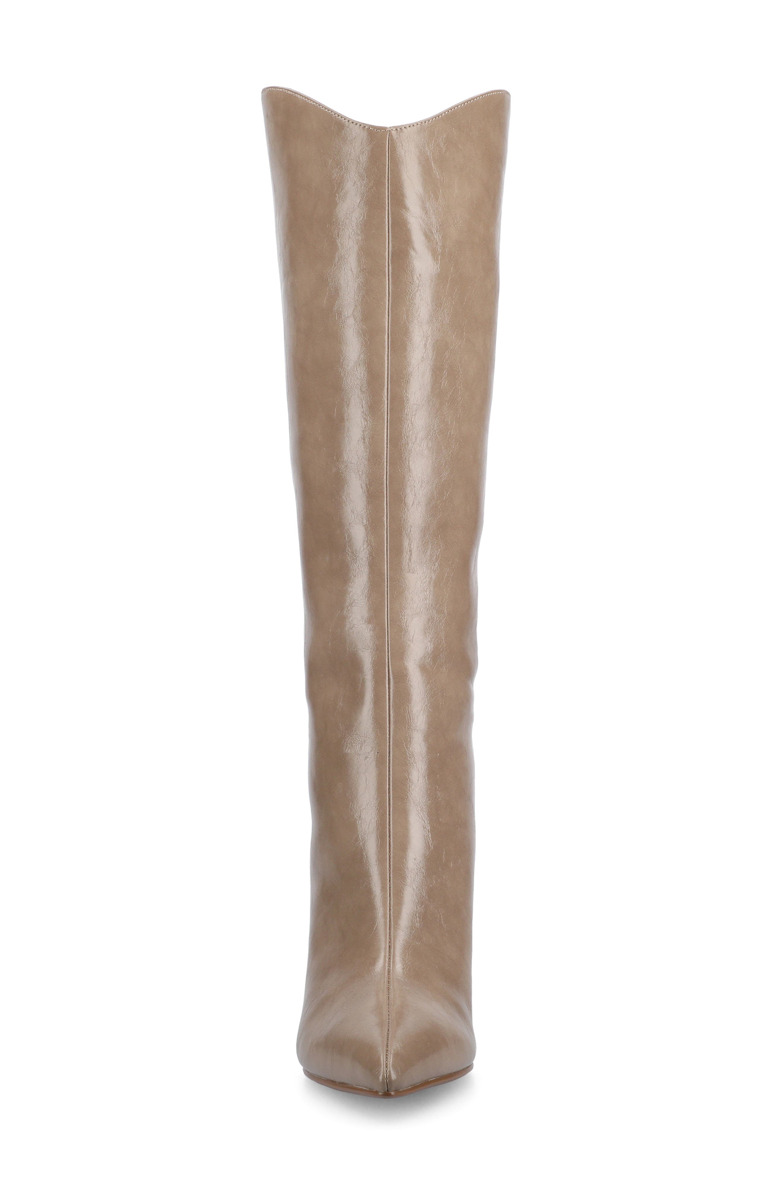 Rehela Pointed Toe Boot, Alternate, color, PATENT/TAUPE