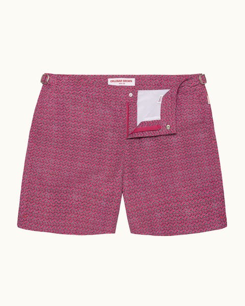 Bulldog Exclusive-Print Mid-Length Swim Shorts