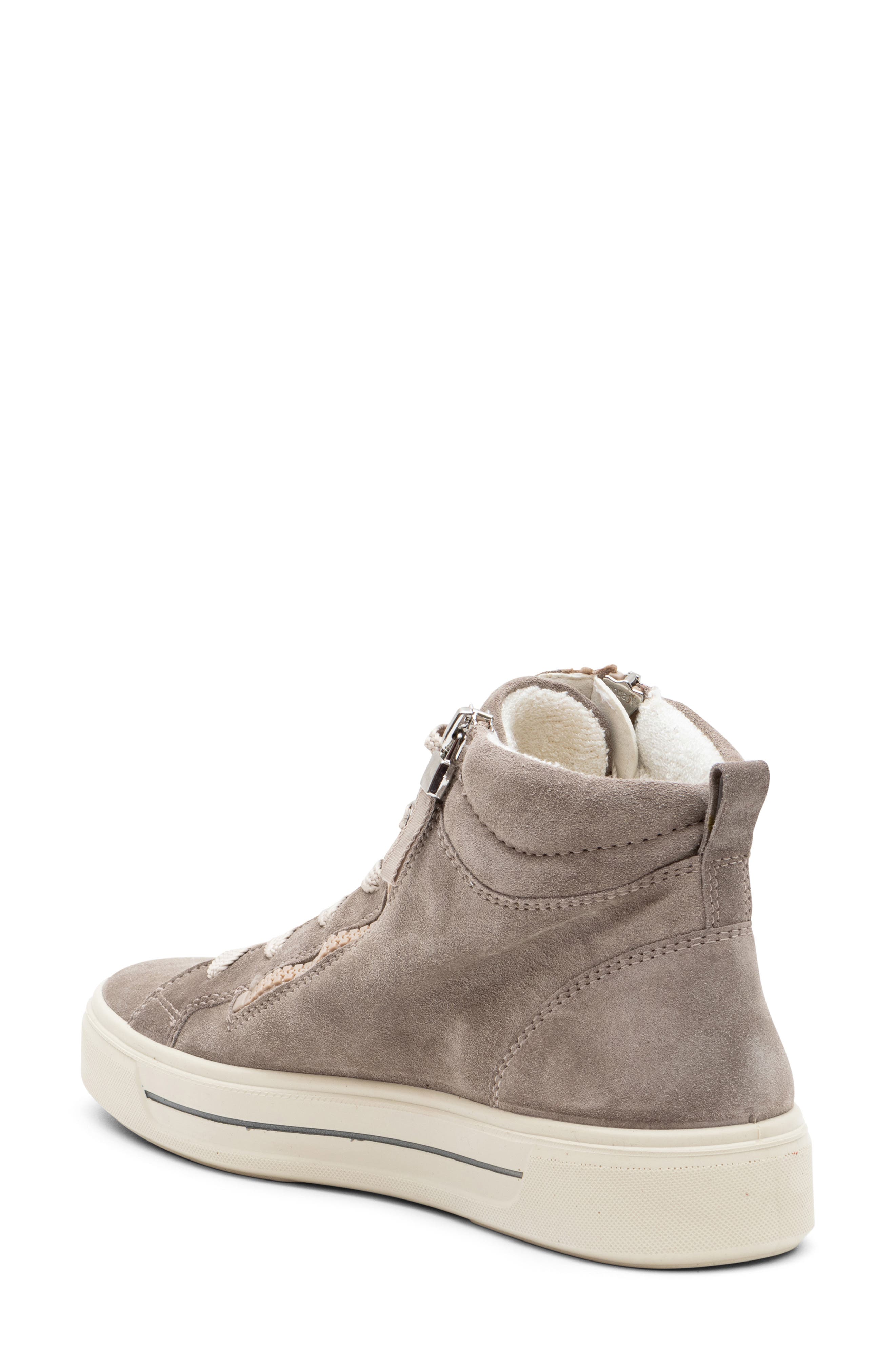 ara Camden High Top Sneaker, Alternate, color, Moon