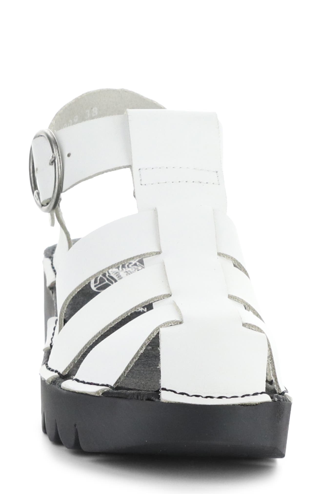 Fly London Emme Platform Fisherman Sandal, Alternate, color, 009 Off White Bridle