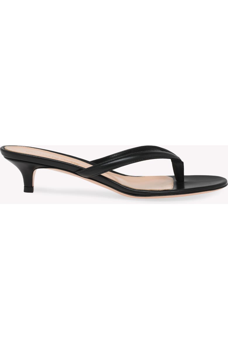 Gianvito Rossi Calypso Thong, Main, color, Black Lamb Leather