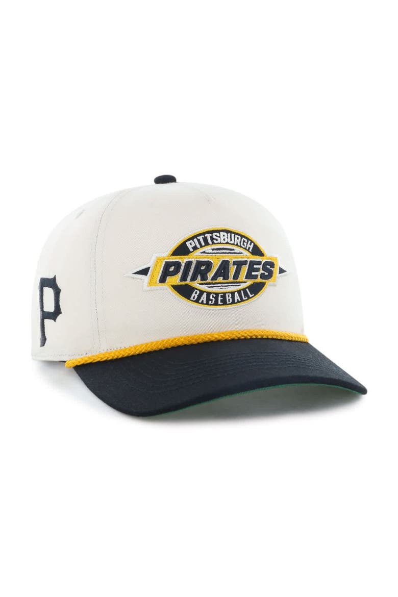 Men's '47  Natural Pittsburgh Pirates Frame Out Hitch Adjustable Hat, Main, color, Natural