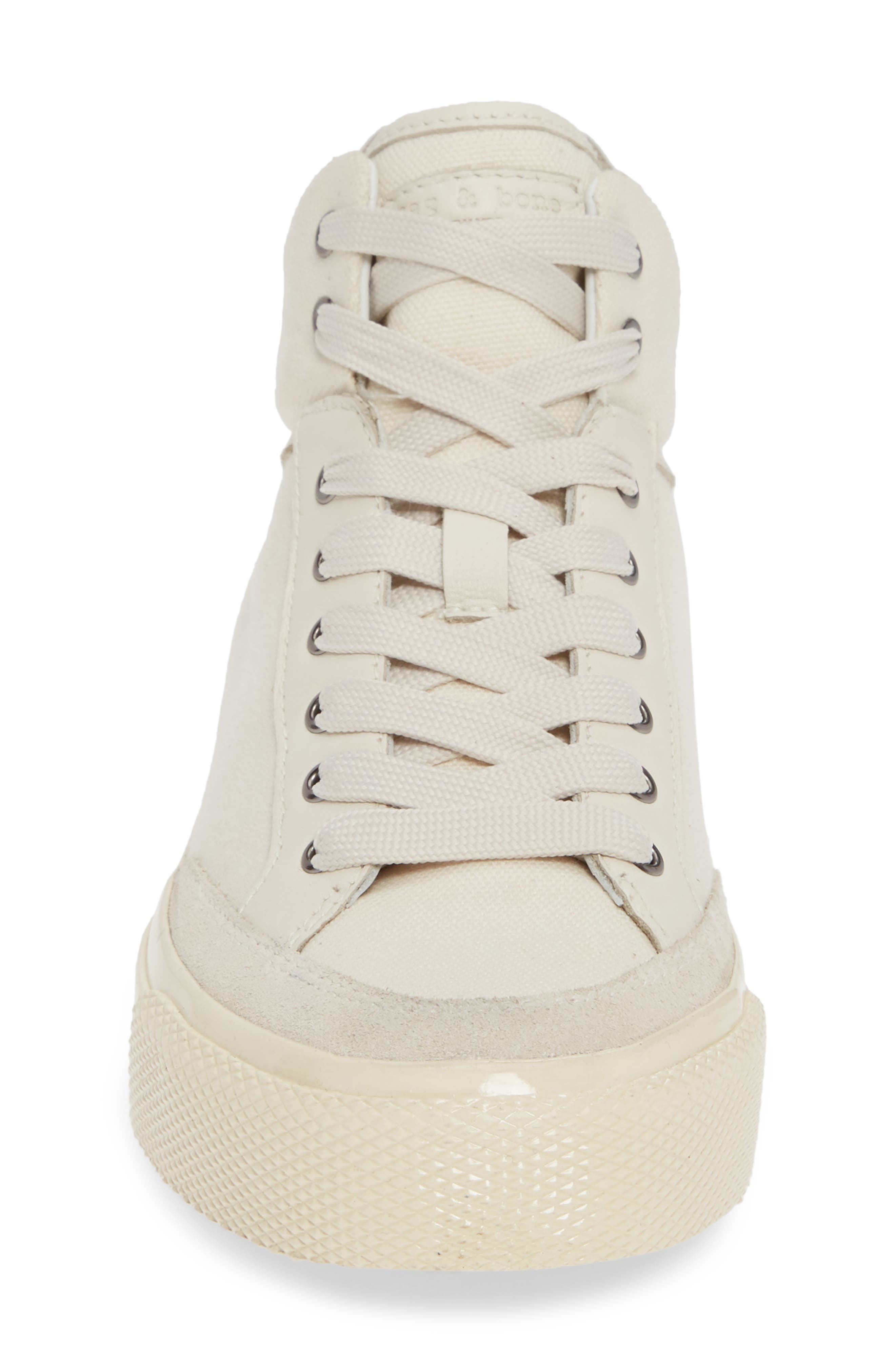 Army High Top Sneaker, Alternate, color, ECRU CANVAS
