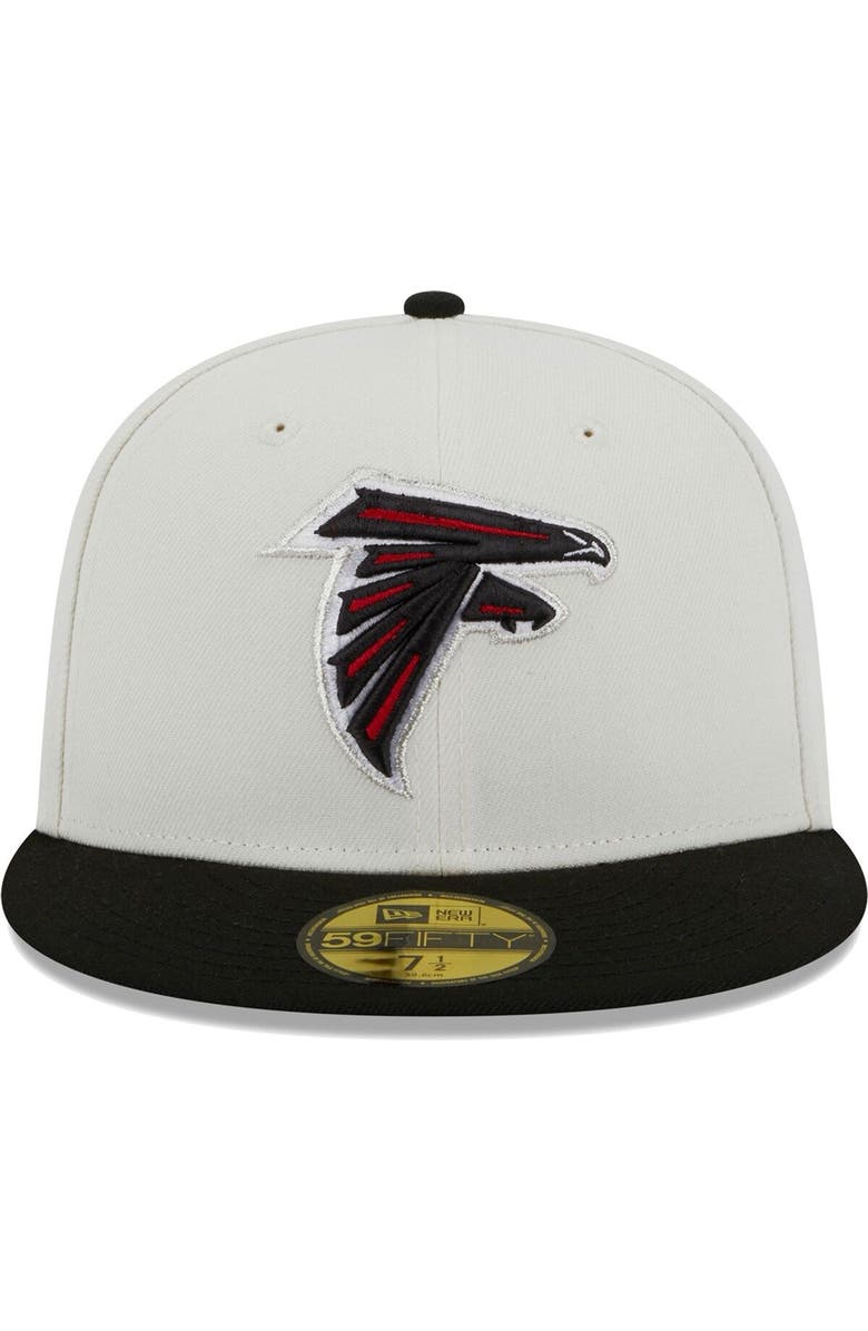 New Era Men's New Era Cream Atlanta Falcons Retro 59FIFTY Fitted Hat, Alternate, color,
