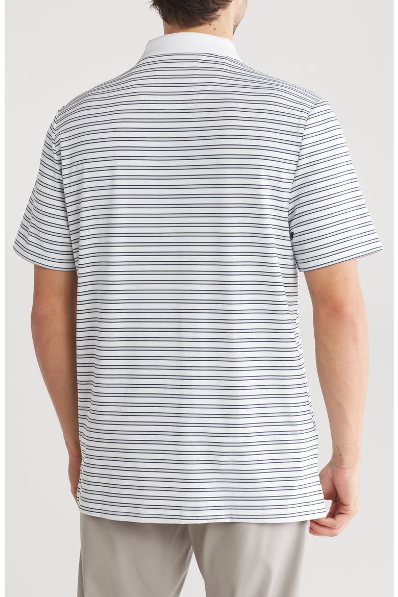 Yarn Dye Stripe Heritage Polo, Alternate, color, BRIGHT WHITE