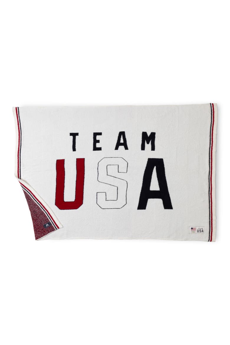 CozyChic® Team USA Throw Blanket, Alternate, color, PEARL MULTI