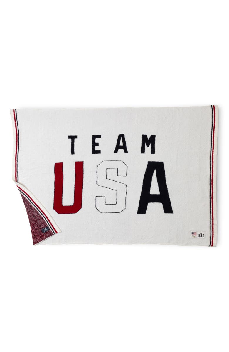 Barefoot Dreams<sup>®</sup> CozyChic<sup>®</sup> Team USA Throw Blanket, Alternate, color,