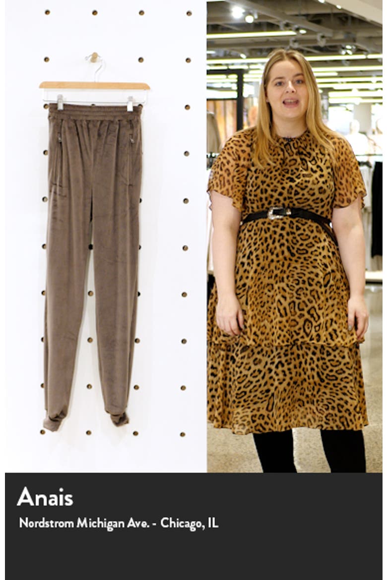 Velour High Waist Joggers video