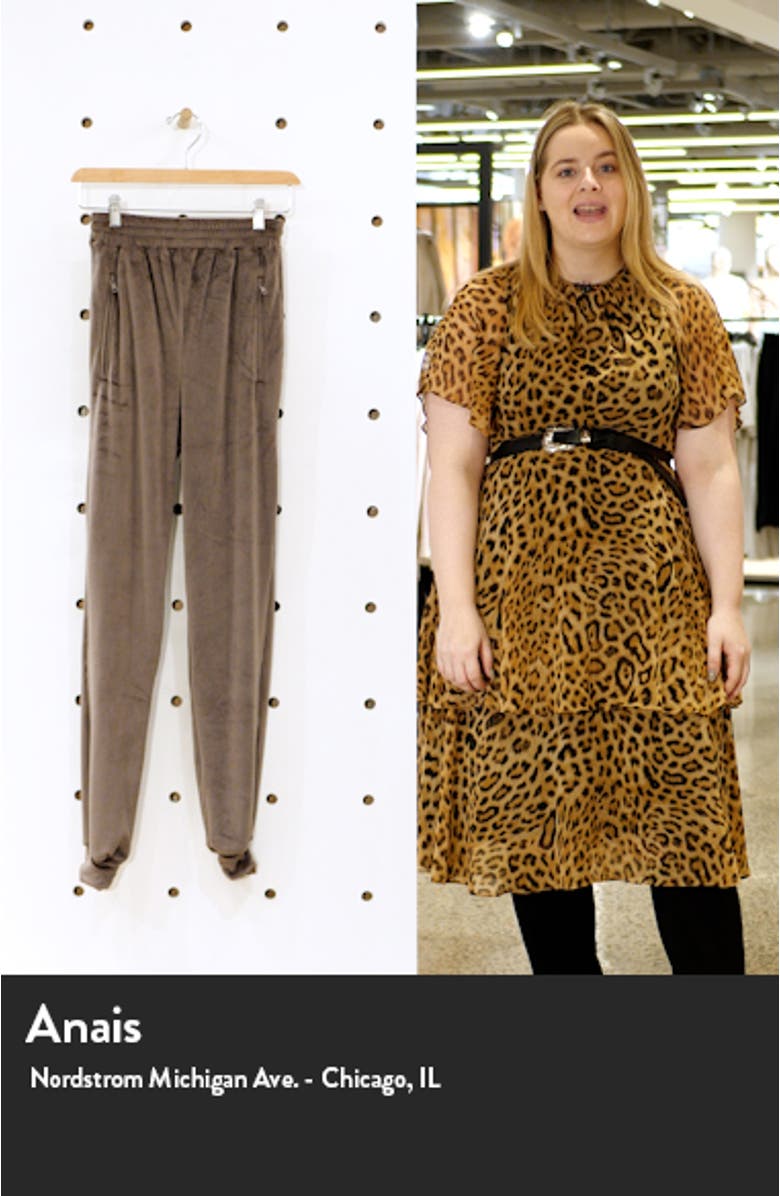 Velour High Waist Joggers, sales video thumbnail