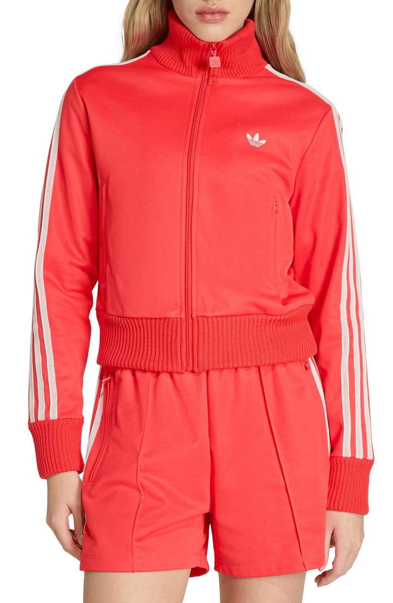 adidas Originals Knit Jacket, Main, color, Semi Lucid Red