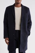 NORDSTROM RACK Wool Blend Three-Button Overcoat