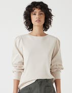 Hush Emily Puff Sleeve Cotton Jersey Top