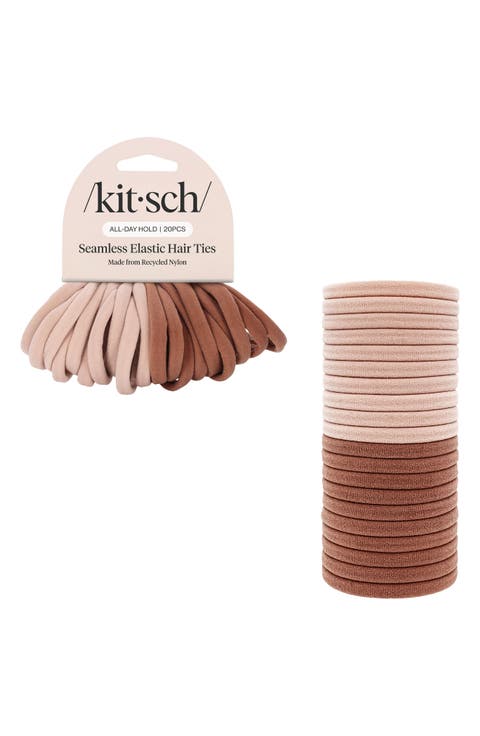 Recycled Nylon 20-Pack Ponytail Holders