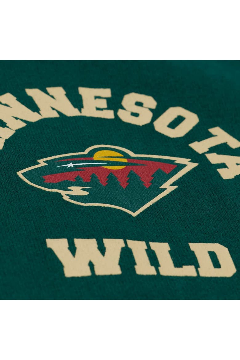 Women's Mitchell & Ness  Green Minnesota Wild Crewneck Sweatshirt, Alternate, color, Green