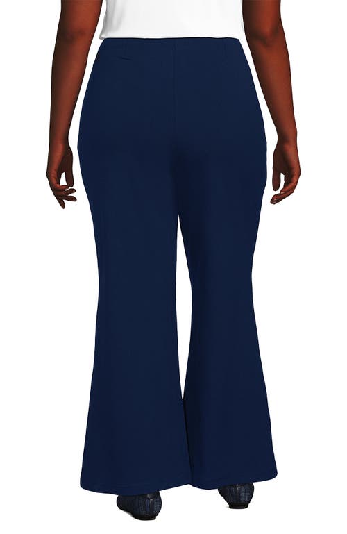 Lands' End Starfish High Rise Palazzo Pants In Deep Sea Navy