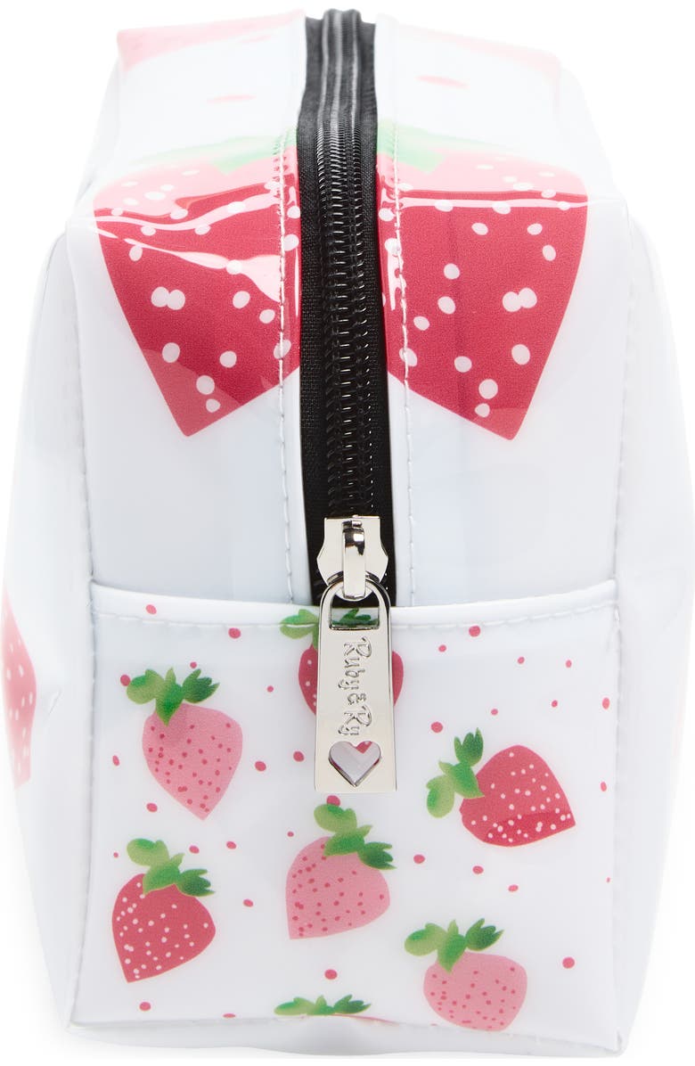 Ruby & Ry Kids' Strawberry Zip Pouch, Alternate, color, White