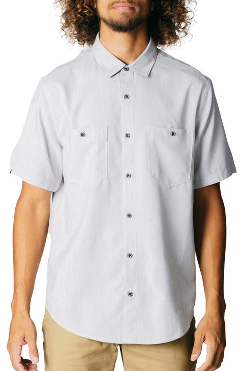 Blue Fin Short Sleeve Button-Up Shirt