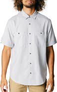 Fundamental Coast Blue Fin Short Sleeve Button-Up Shirt